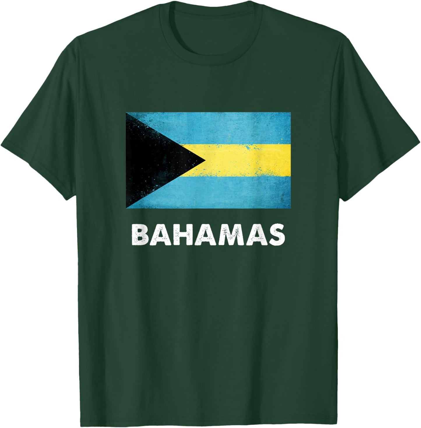 Bahamas Flag | Bahamian T-Shirt - T-Shirt | Forest