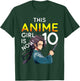 This Anime Girl Is Now 10 Years Old 10th Birthday Kawaii Kid T-Shirt - T-Shirt | Forest