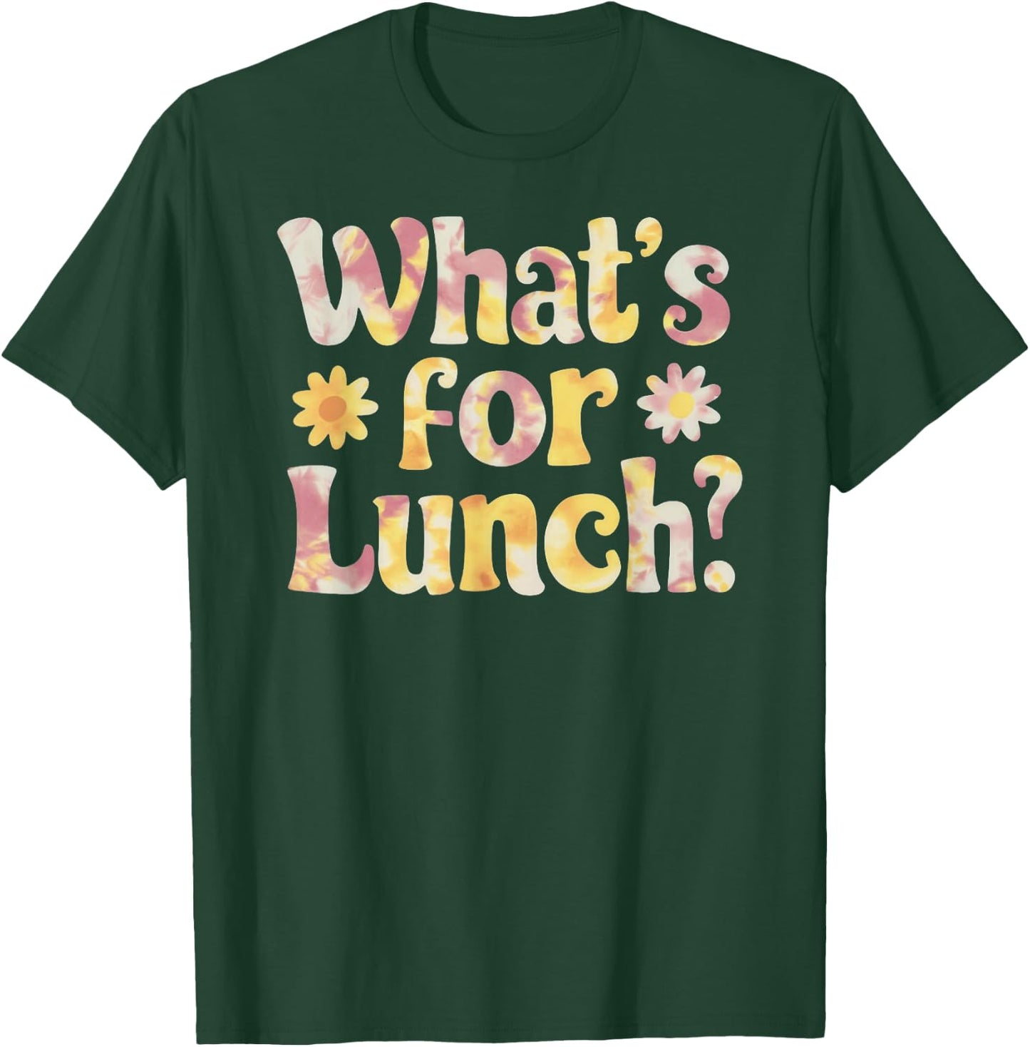 Funny Cooking Lunch Lady Tie Dye What's for Lunch? T-Shirt - T-Shirt | Forest