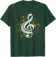 Music Sheet Music Piano Orchestra Musicians Piano Clef T-Shirt - T-Shirt | Forest