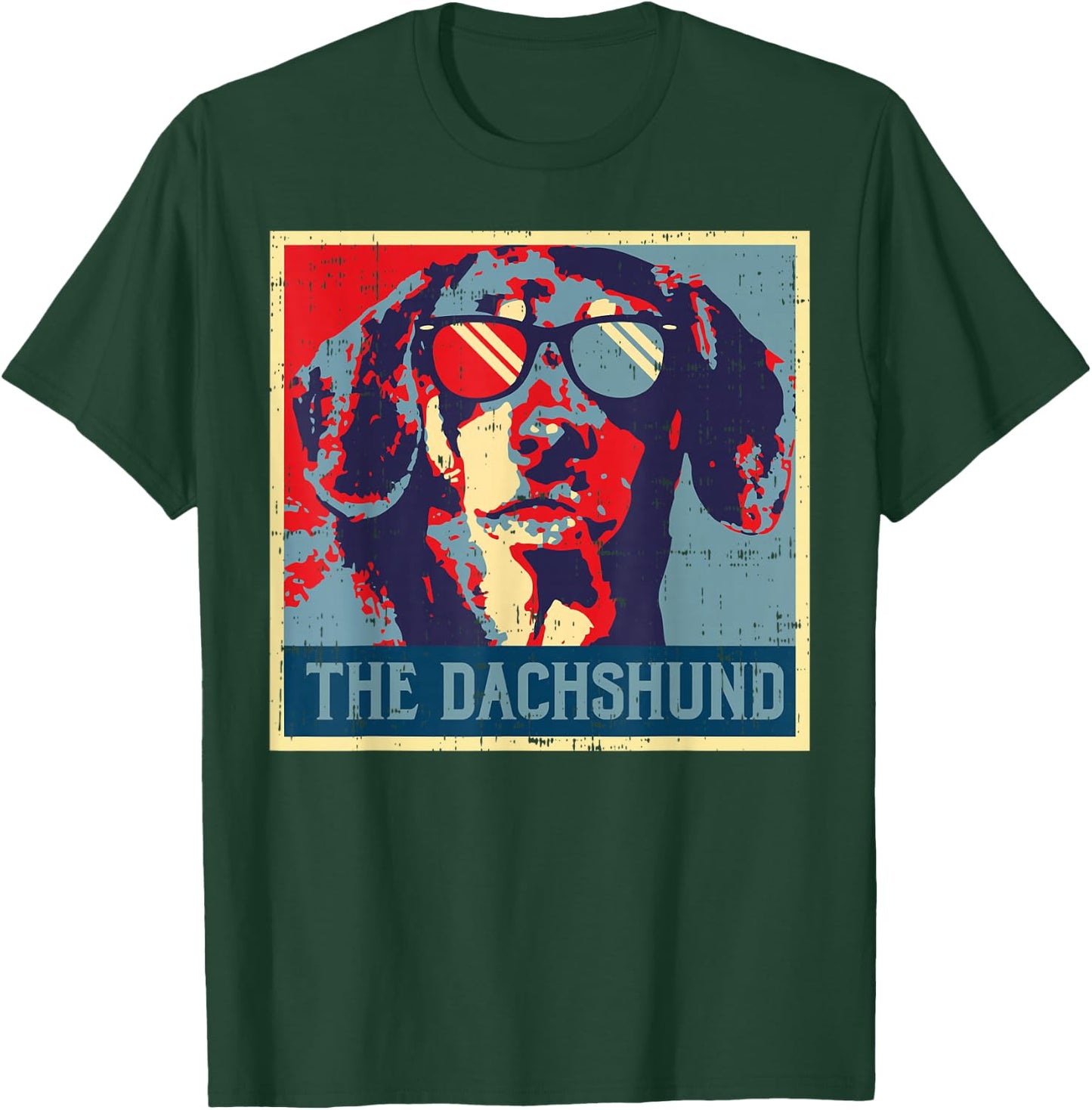 Dachshund Poster Vintage Weiner Sausage Dog Animal Pet Gift T-Shirt - T-Shirt | Forest