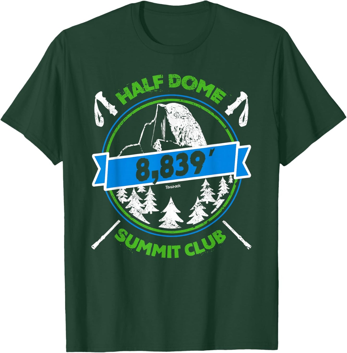 Half Dome Summit Club T-Shirt - T-Shirt | Forest