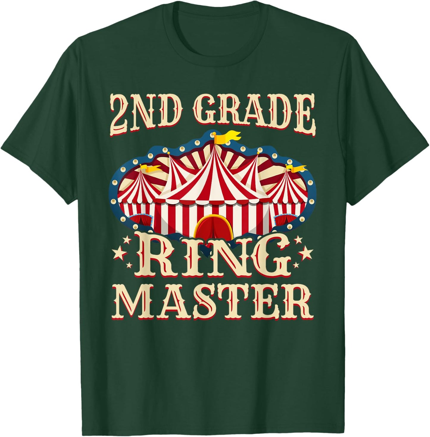2nd Grade Ringmaster Shirt 2nd Grade Teacher Shirts Teacher Women Kids T-Shirt - T-Shirt | Forest