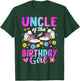 Uncle Of The Birthday Girl Rolling Skate Bday Family T-Shirt - T-Shirt | Forest