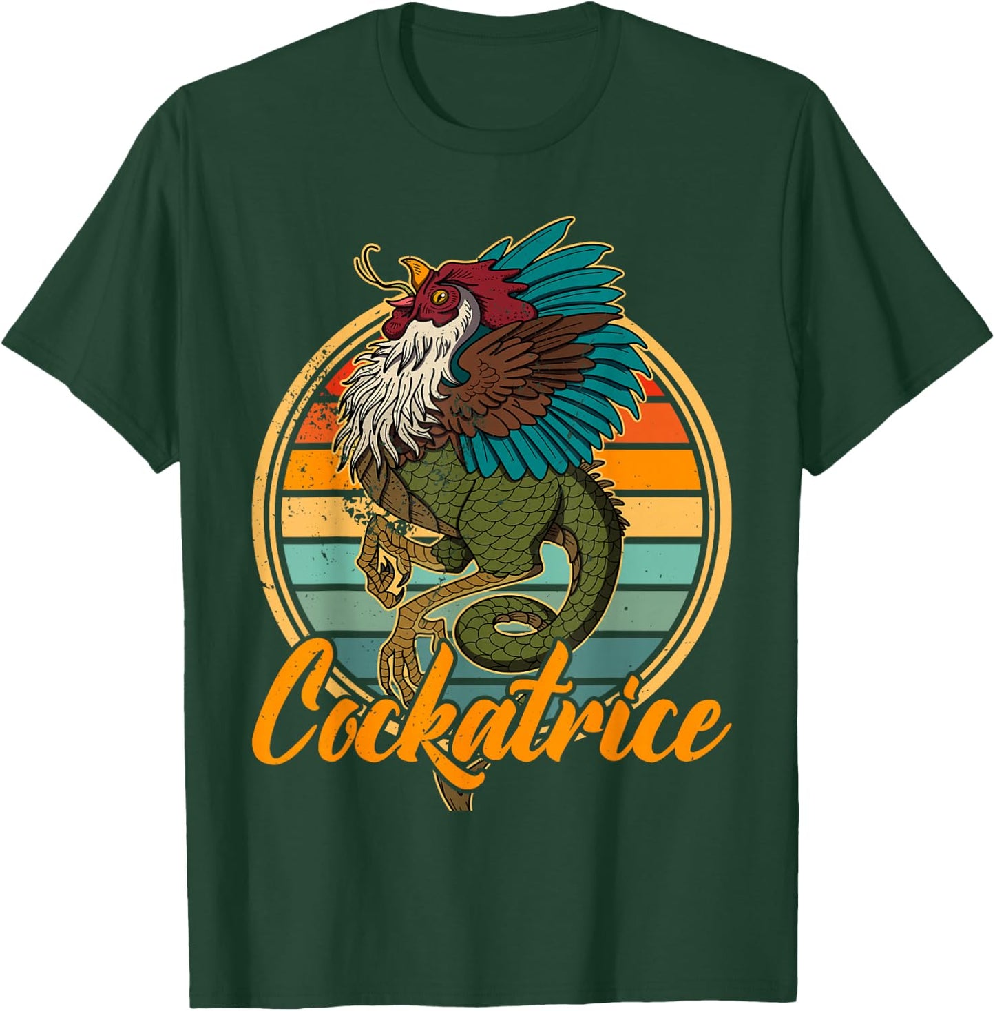 Cockatrice mythical England souvenir national ancestry T-Shirt - T-Shirt | Forest