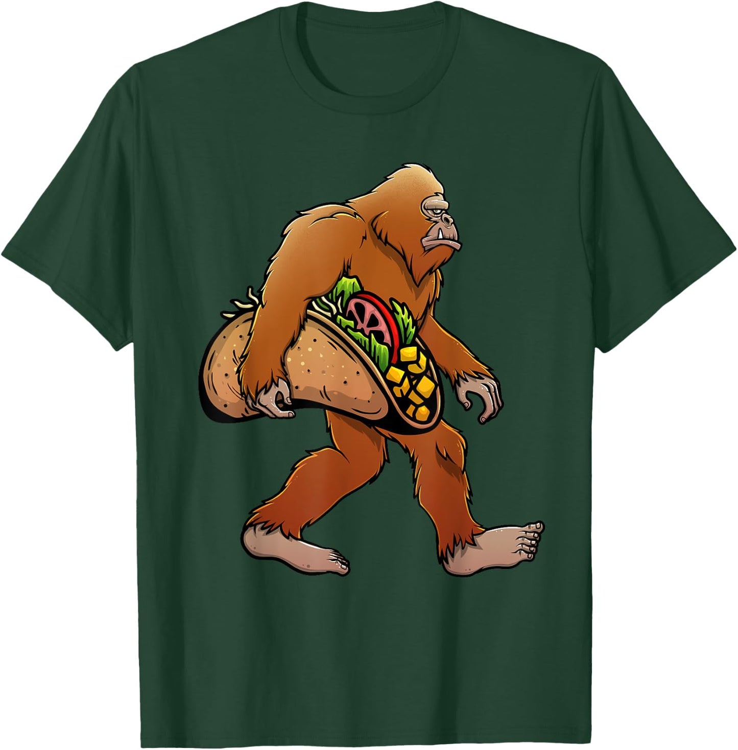Cool Taco Design Women Kids Mexican Food Taco Lover T-Shirt - T-Shirt | Forest