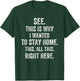 See This Is Why I Wanted To Stay Home This All This Right T-Shirt - T-Shirt | Forest