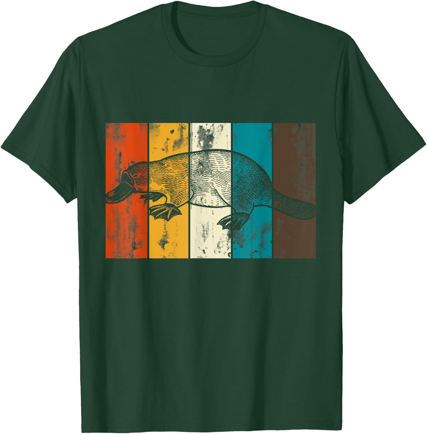 Retro Platypus T-Shirt - T-Shirt | Forest