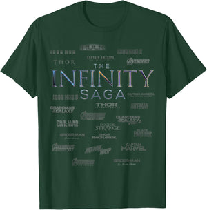 Marvel The Infinity Saga Logo Surround T-Shirt - T-Shirt | Forest
