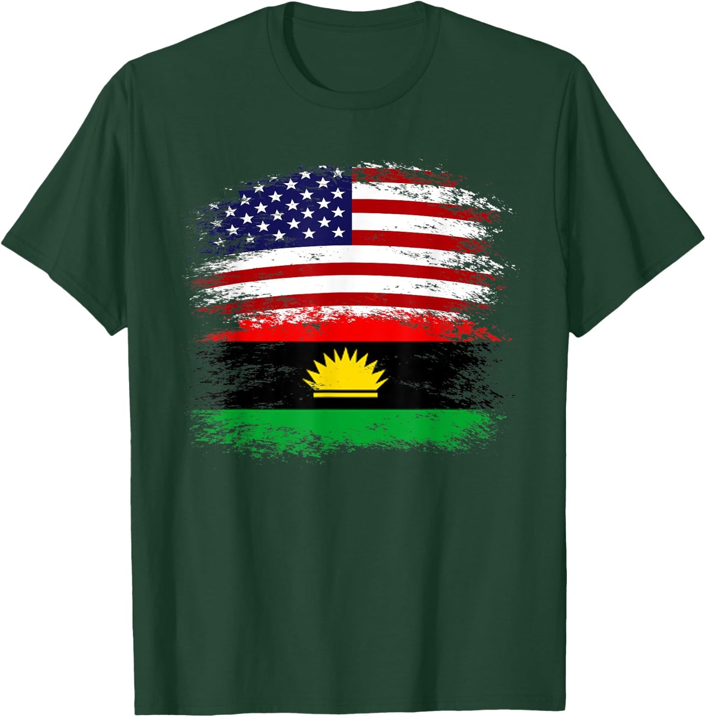 Biafra American Flag Vintage Retro Gift T-Shirt - T-Shirt | Forest