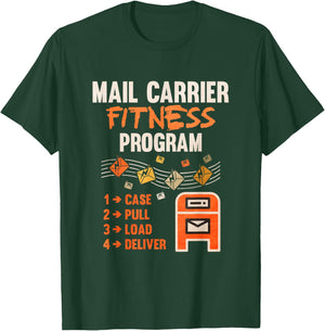 Funny Postman Mail Carrier Rural Carrier Letter Gift T-Shirt - T-Shirt | Forest