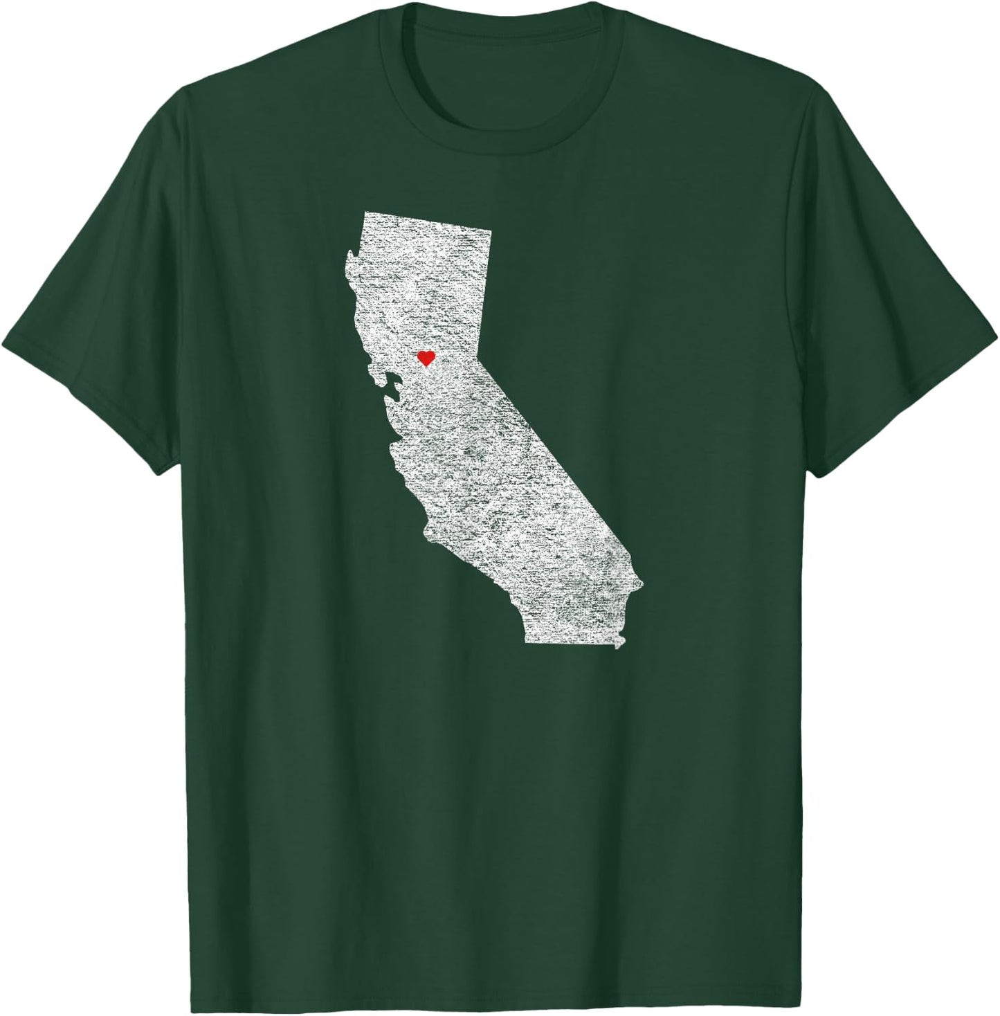 Sacramento California Love Heart Nor Cal Sac Capital T-Shirt - T-Shirt | Forest
