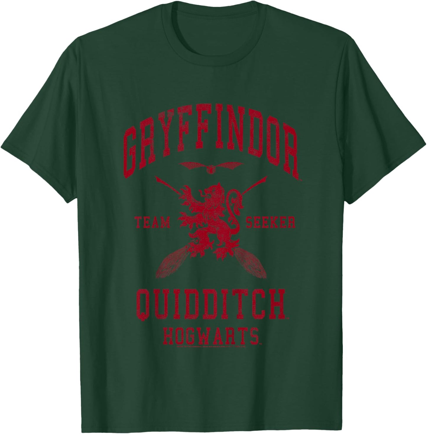 Kids Harry Potter Gryffindor Bold Team Seeker T-Shirt - T-Shirt | Forest