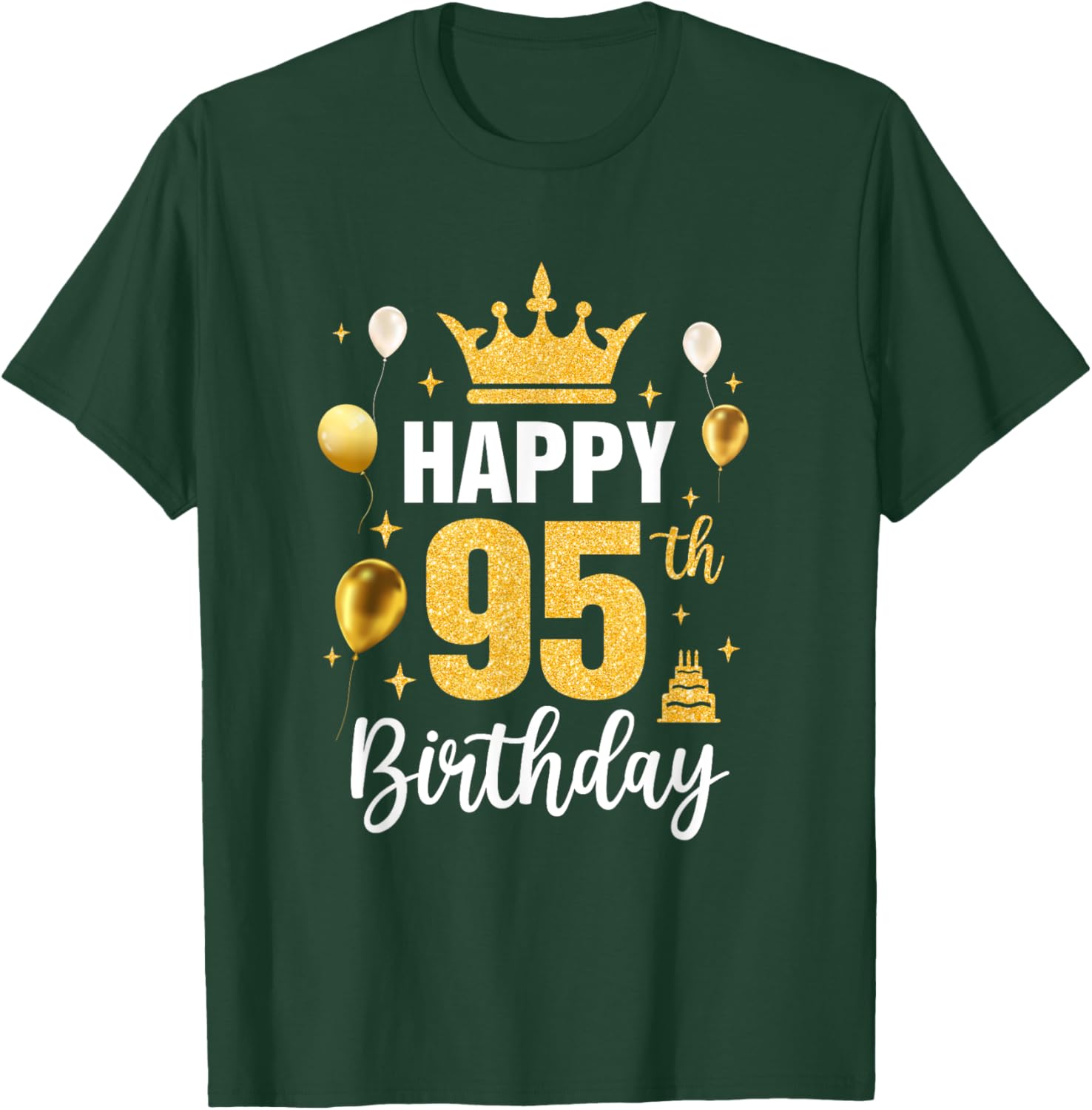 Happy 95Th Birthday Idea For 95 Years Old Man And Woman T-Shirt - T-Shirt | Forest