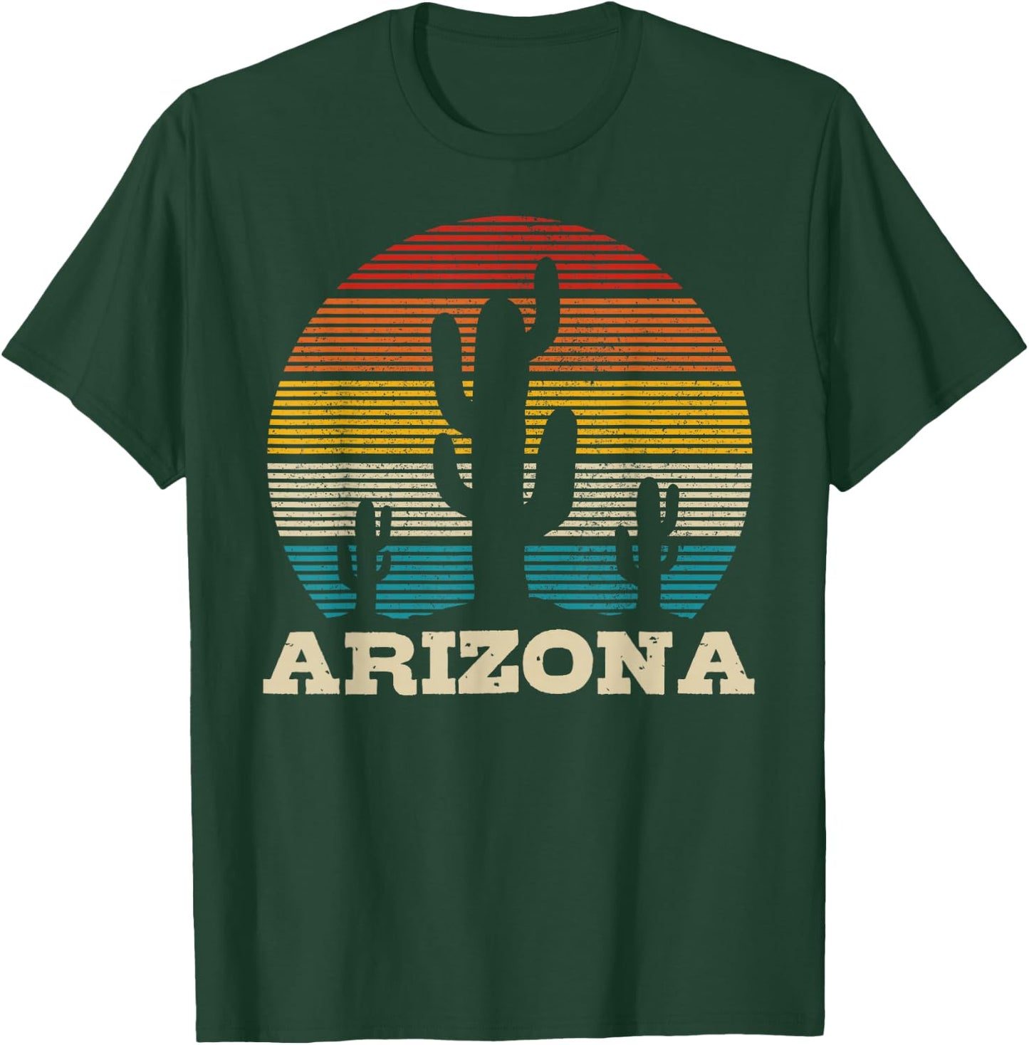Arizona Cactus Vintage Souvenir T-Shirt - T-Shirt | Forest