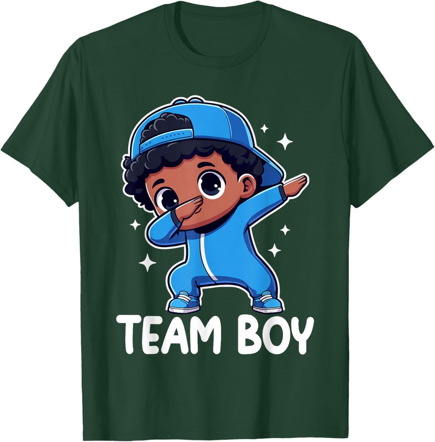 Gender Reveal Party Team Boy Baby Dabbing Announcement T-Shirt - T-Shirt | Forest