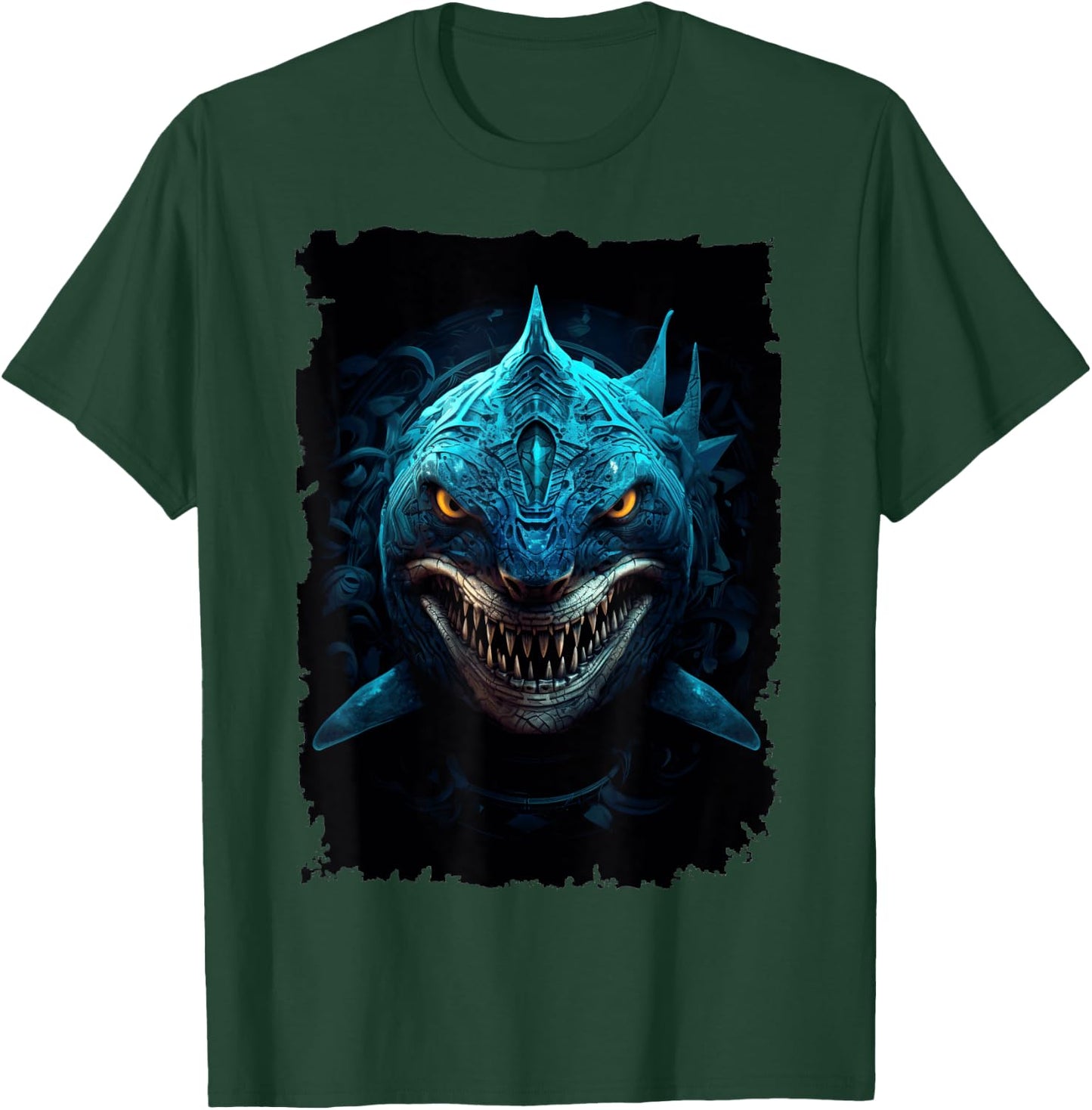 Great White Shark - Surfer Graphic T-Shirt - T-Shirt | Forest