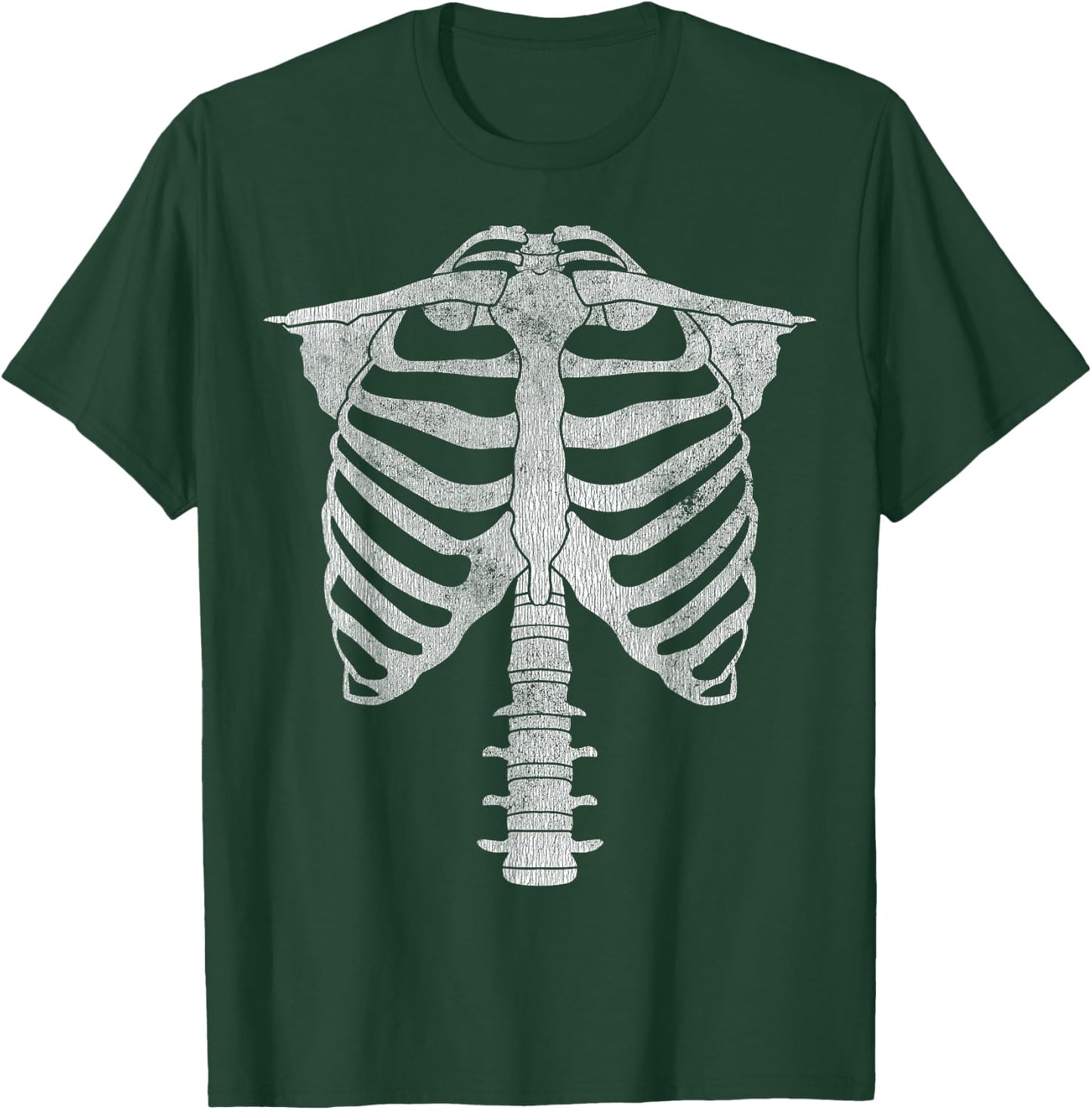 Skeleton Torso Rib Cage Halloween T-Shirt - T-Shirt | Forest