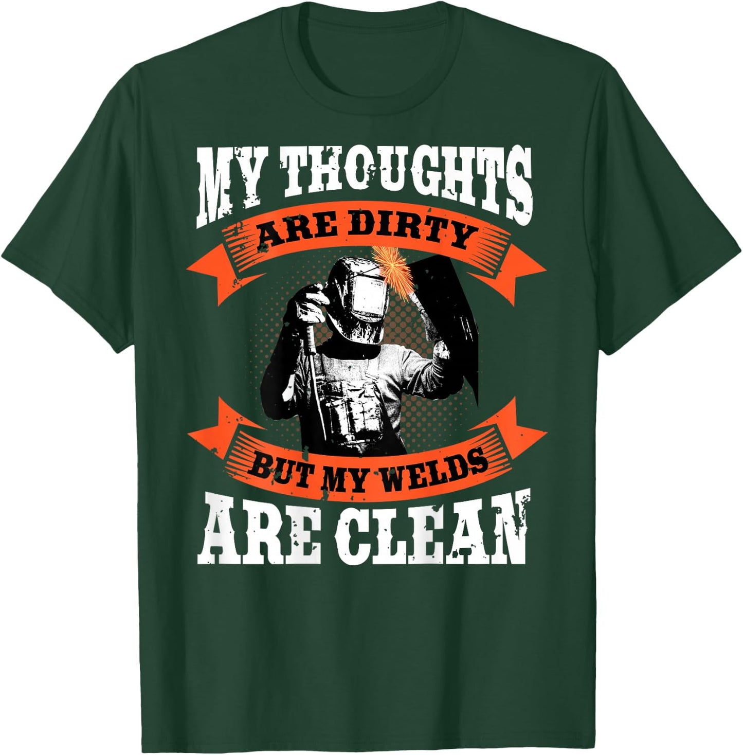 Welder Funny Welding Image On Back of Shirt T-Shirt - T-Shirt | Forest
