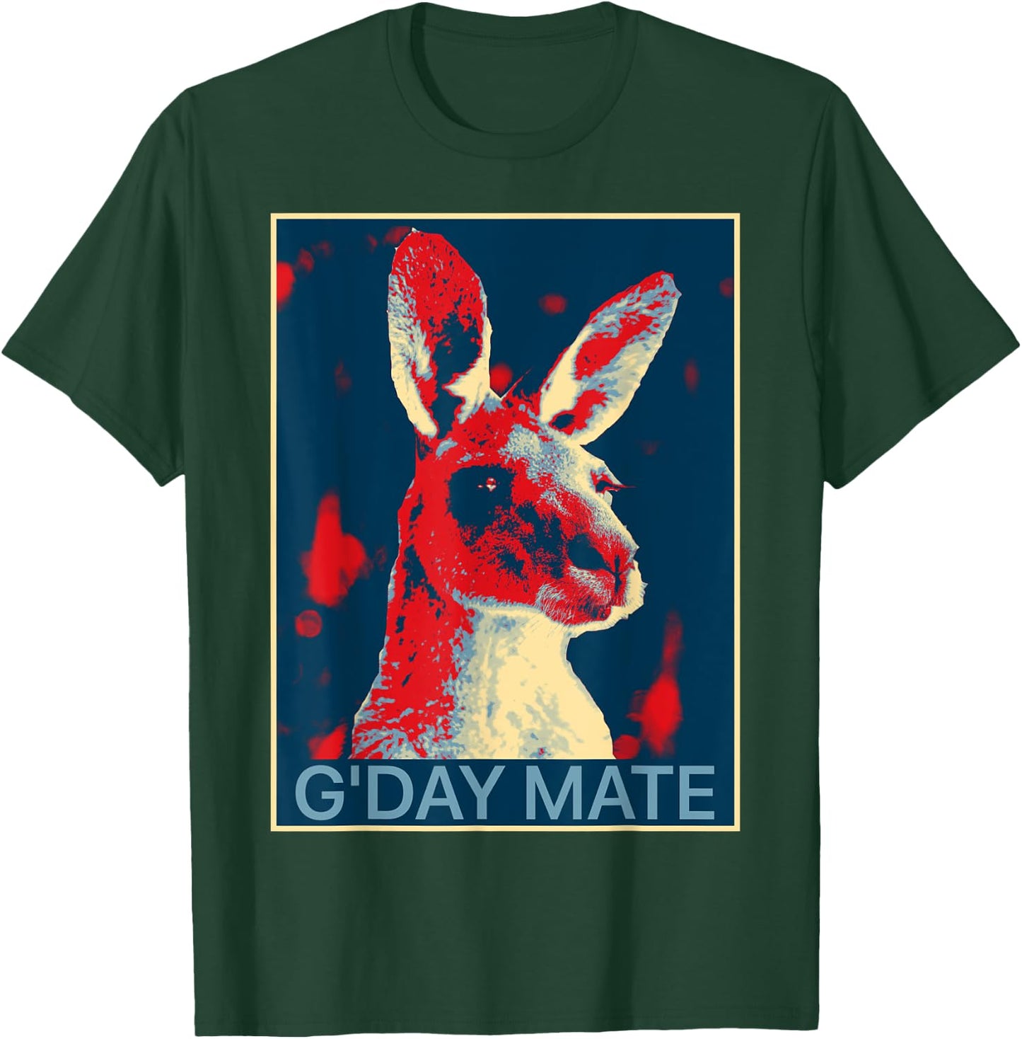 Australia G'Day Mate Shirt Funny Kangaroo Australian Symbol T-Shirt - T-Shirt | Forest