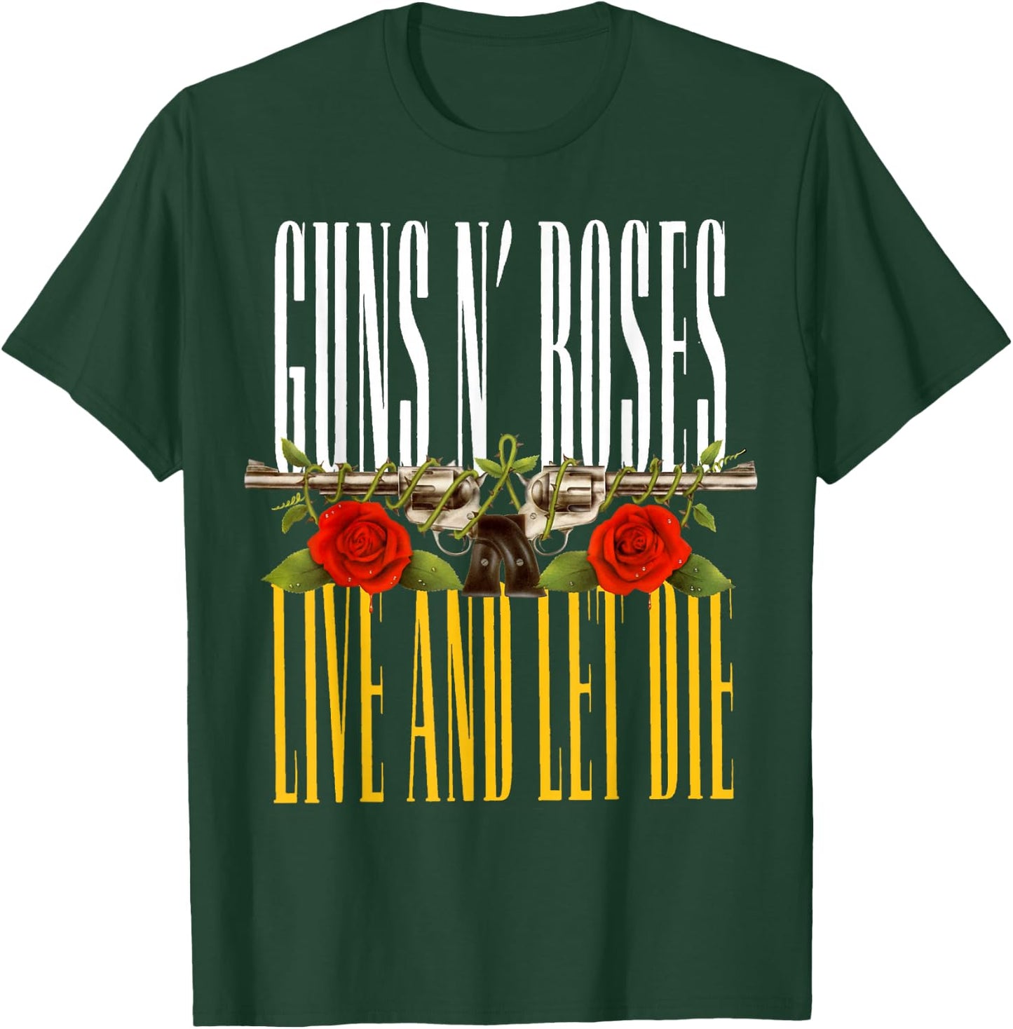 Official Guns N' Roses Live and Let Die T-Shirt - T-Shirt | Forest