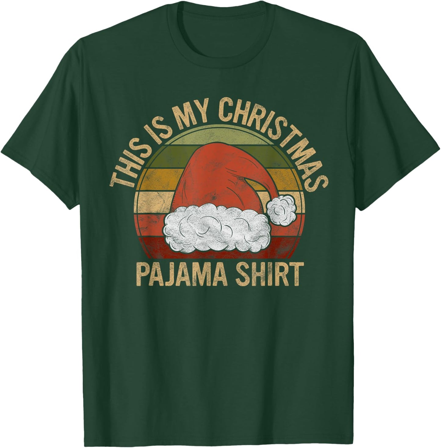 This Is My Christmas Pajama Shirt Gift Funny Xmas Costume T-Shirt - T-Shirt | Forest
