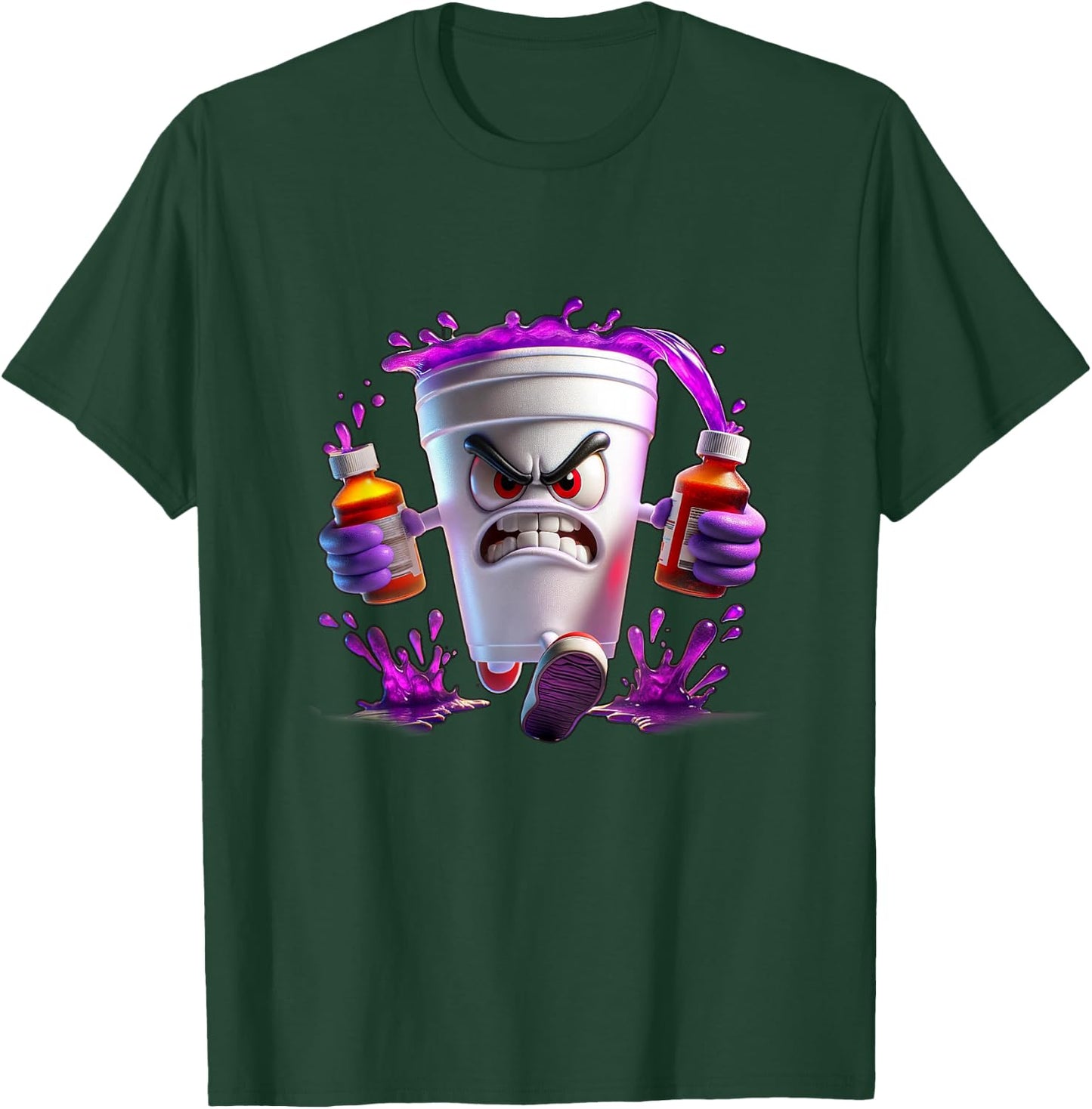 Lean shirts, Purple Drank, Dirty Double cup, Lean Line T-Shirt - T-Shirt | Forest