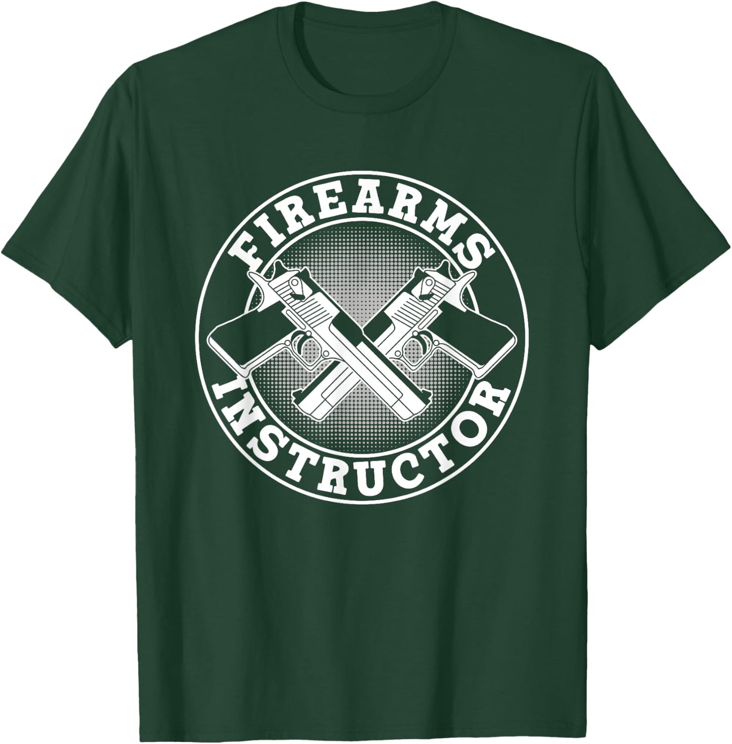 Firearms Instructor Target Range Firing Practice Shooting T-Shirt - T-Shirt | Forest