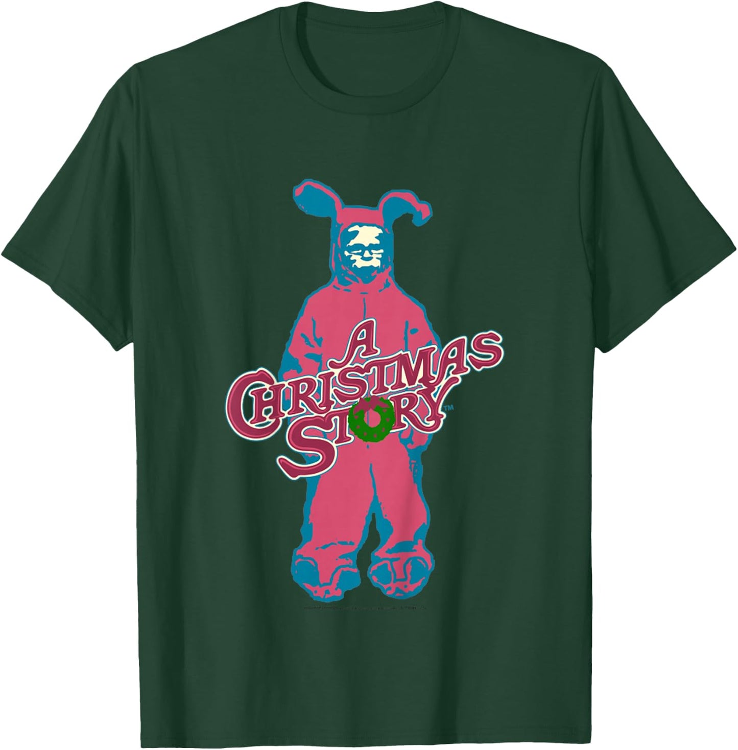 Kids A Christmas Story Ralphie Pink Bunny Suit Logo T-Shirt - T-Shirt | Forest