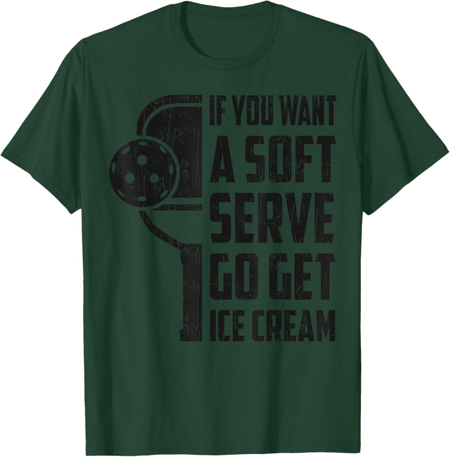 Funny Pickleball-Shirt Player Paddleball Lover Graphic T-Shirt - T-Shirt | Forest
