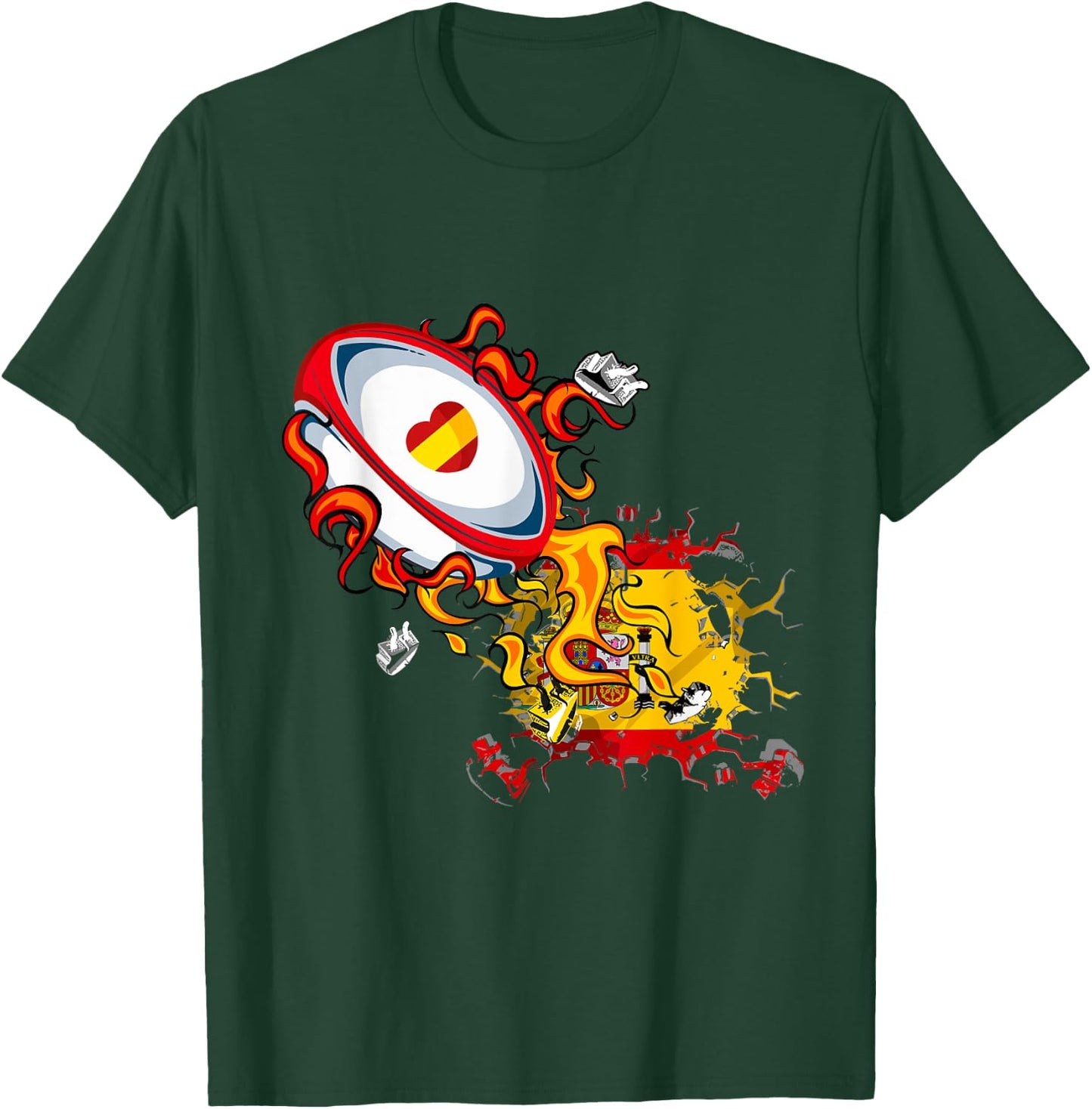 Spain Rugby T-Shirt - T-Shirt | Forest
