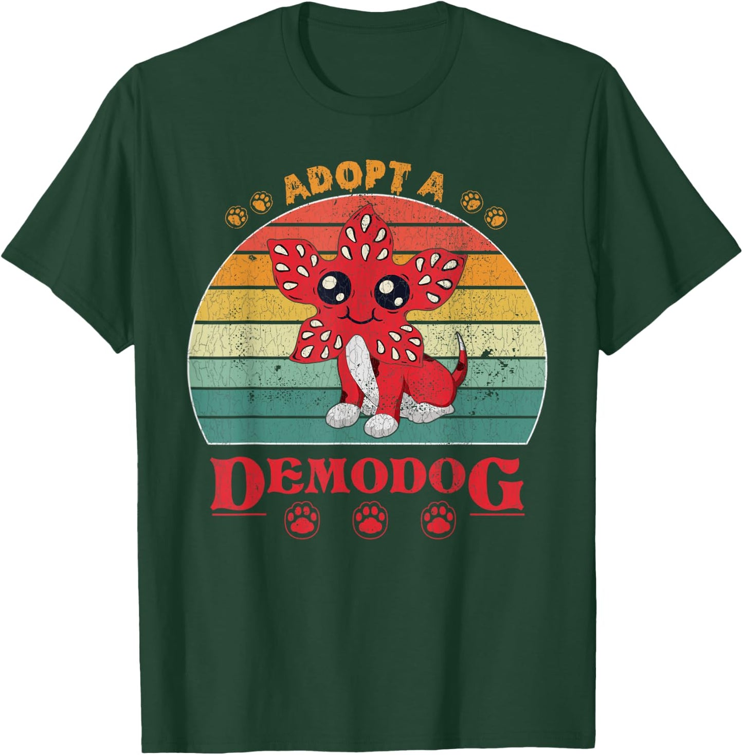 Adopt a demodog funny dog lovers T-Shirt - T-Shirt | Forest