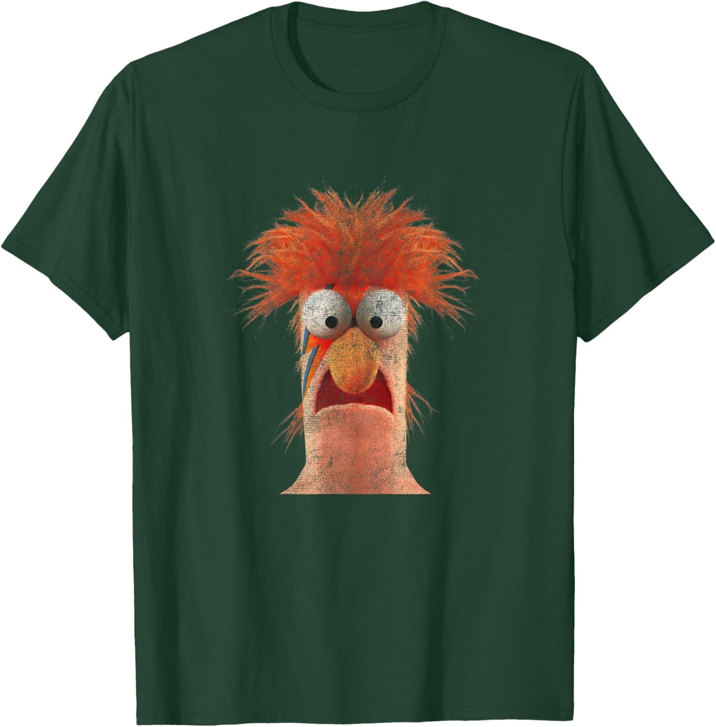 Disney The Muppets Rockstar Beaker Distressed Big Face T-Shirt - T-Shirt | Forest