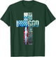 Faith Over Fears Cool Christian Cross American USA Flag Gym Women Men T-Shirt - T-Shirt | Forest