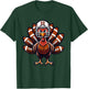 Baby Turkey Football Player Toddler Boys Kids Thanksgiving T-Shirt - T-Shirt | Forest