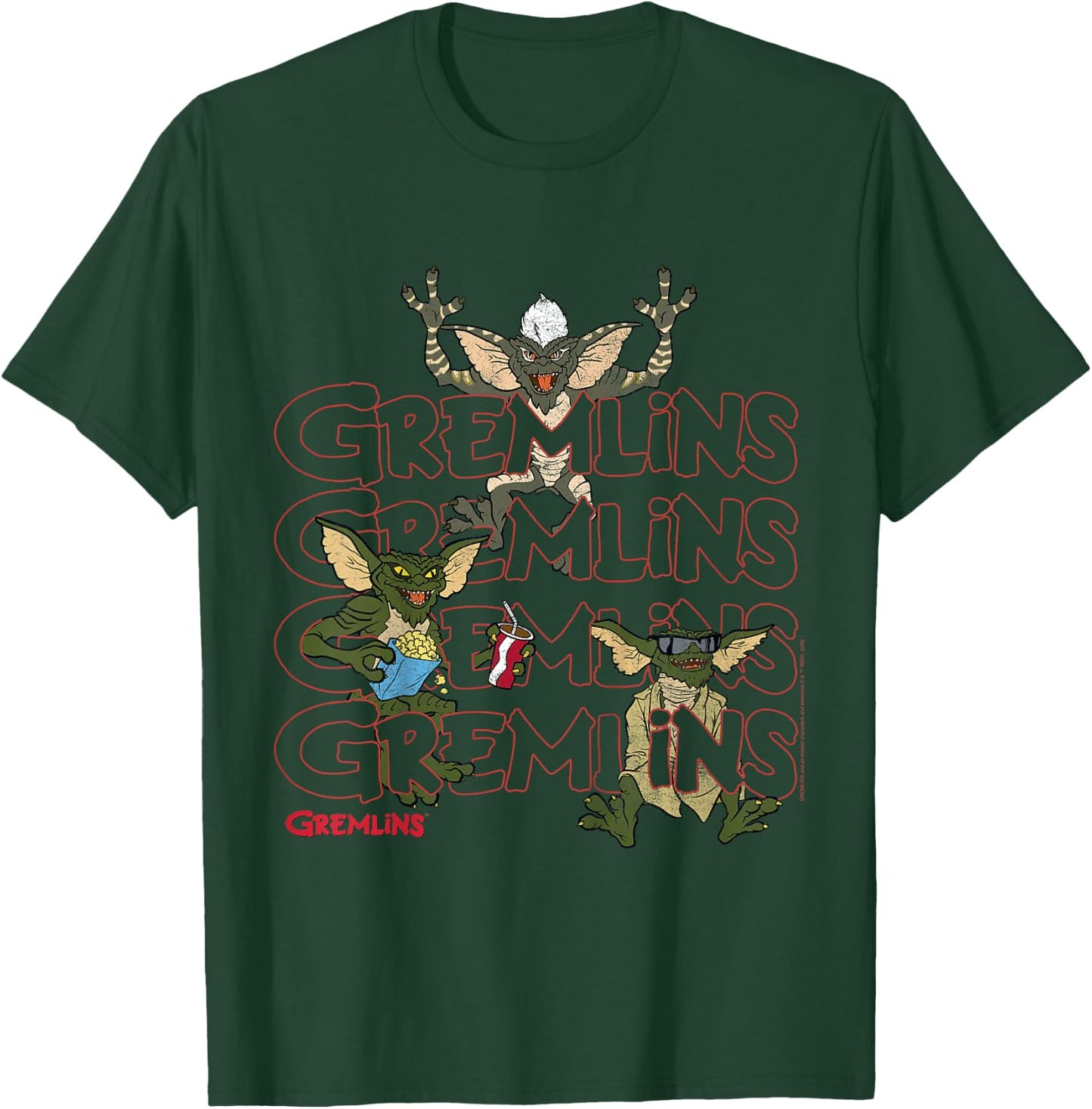 Kids Gremlins Text Stack T-Shirt - T-Shirt | Forest