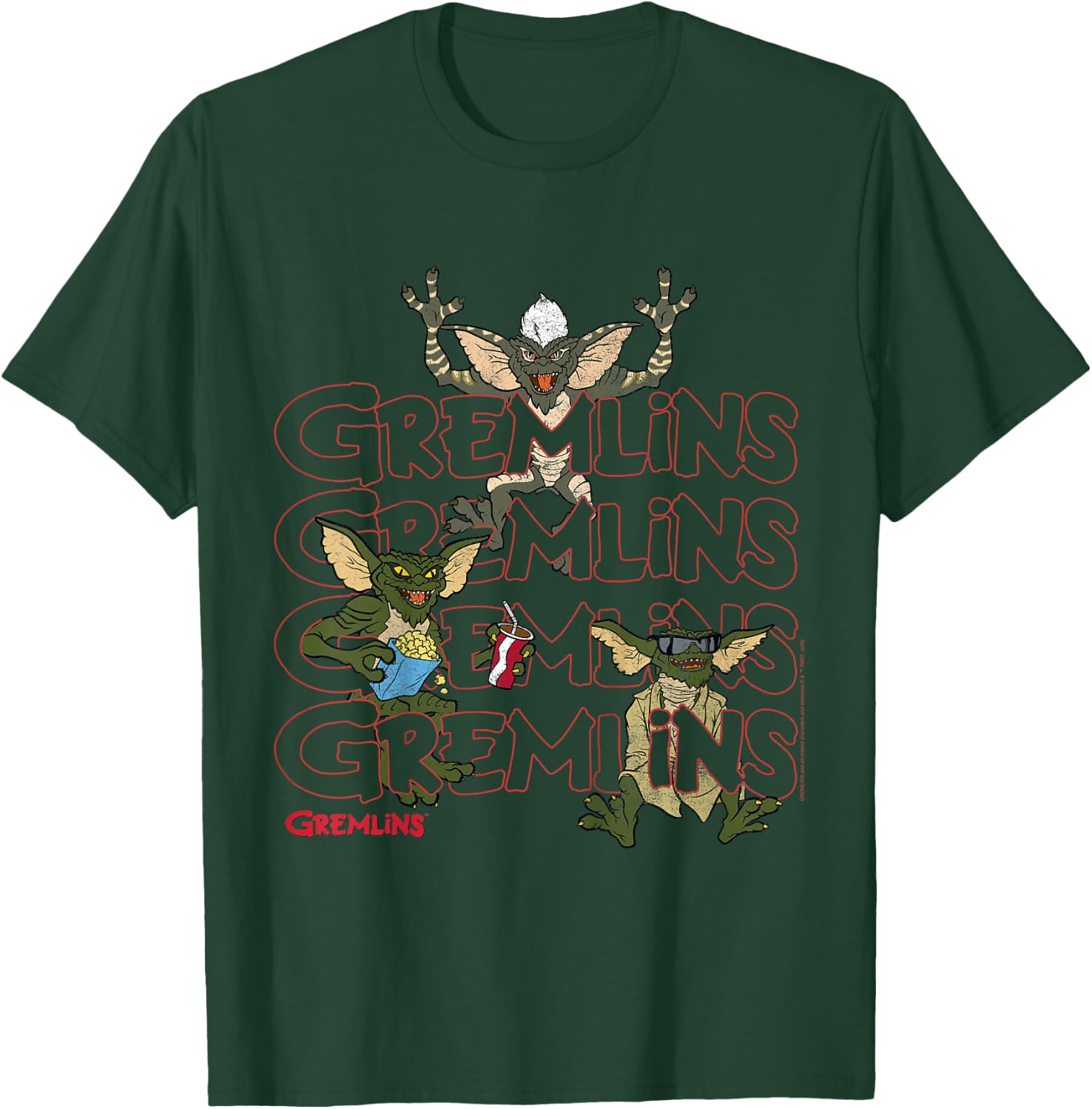 Kids Gremlins Text Stack T-Shirt - T-Shirt | Forest