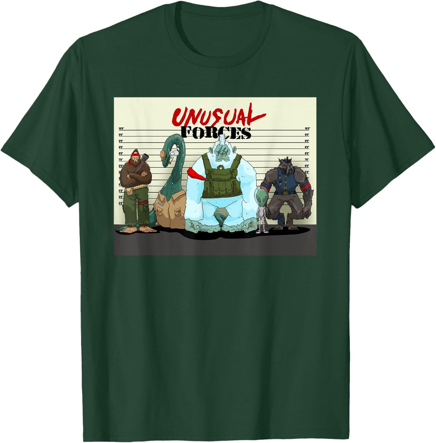 Funny Bigfoot Alien Lochness Monster Werewolf Cryptozoology T-Shirt - T-Shirt | Forest
