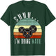 Shhh i'm doing math Weight Lifting Gym Workout retro vintage T-Shirt - T-Shirt | Forest