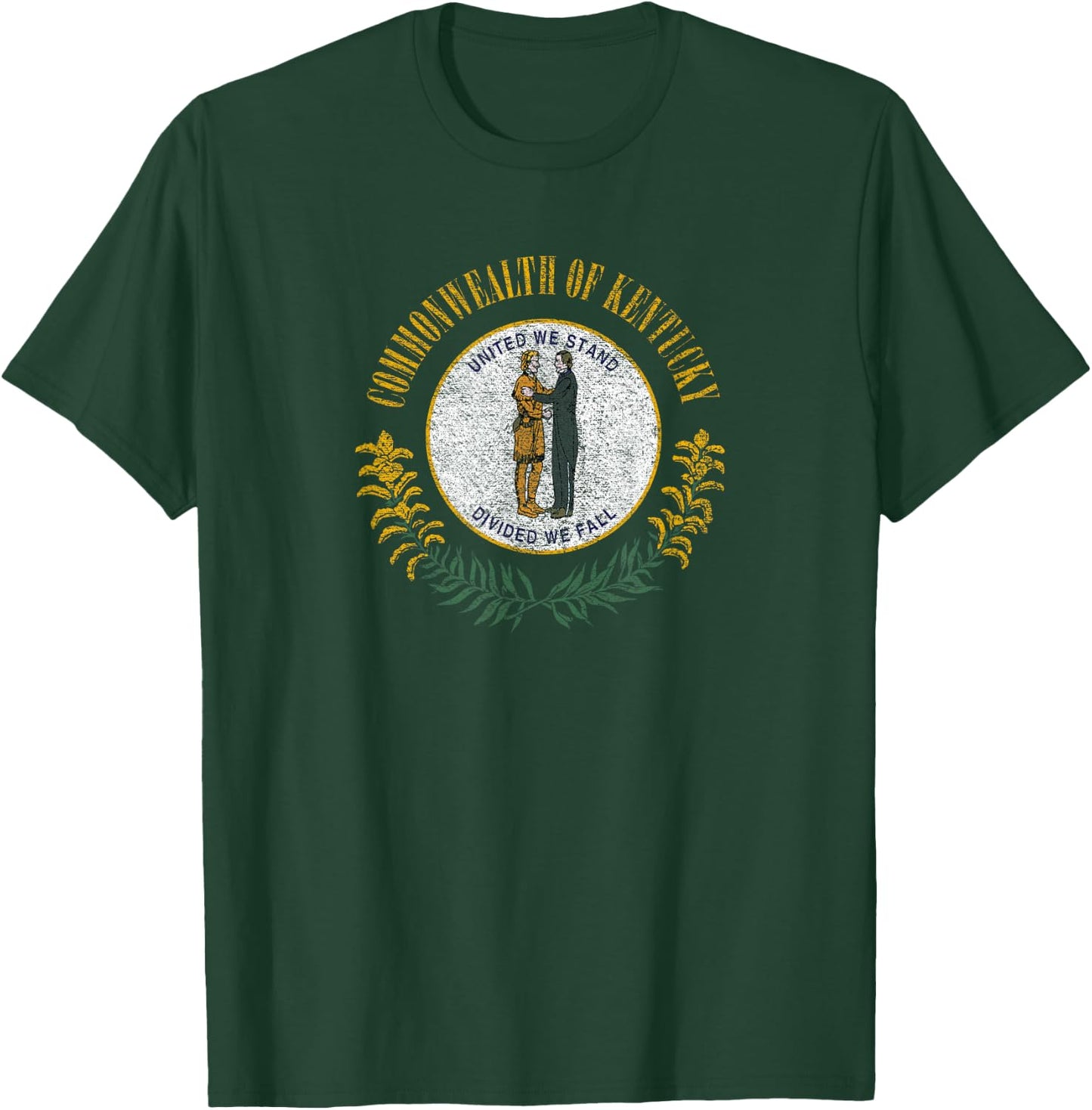 State of Kentucky Flag -- the Bluegrass State T-Shirt - T-Shirt | Forest