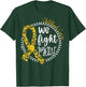 We Fight Together Childhood Cancer Floral Gold Ribbon T-Shirt - T-Shirt | Forest