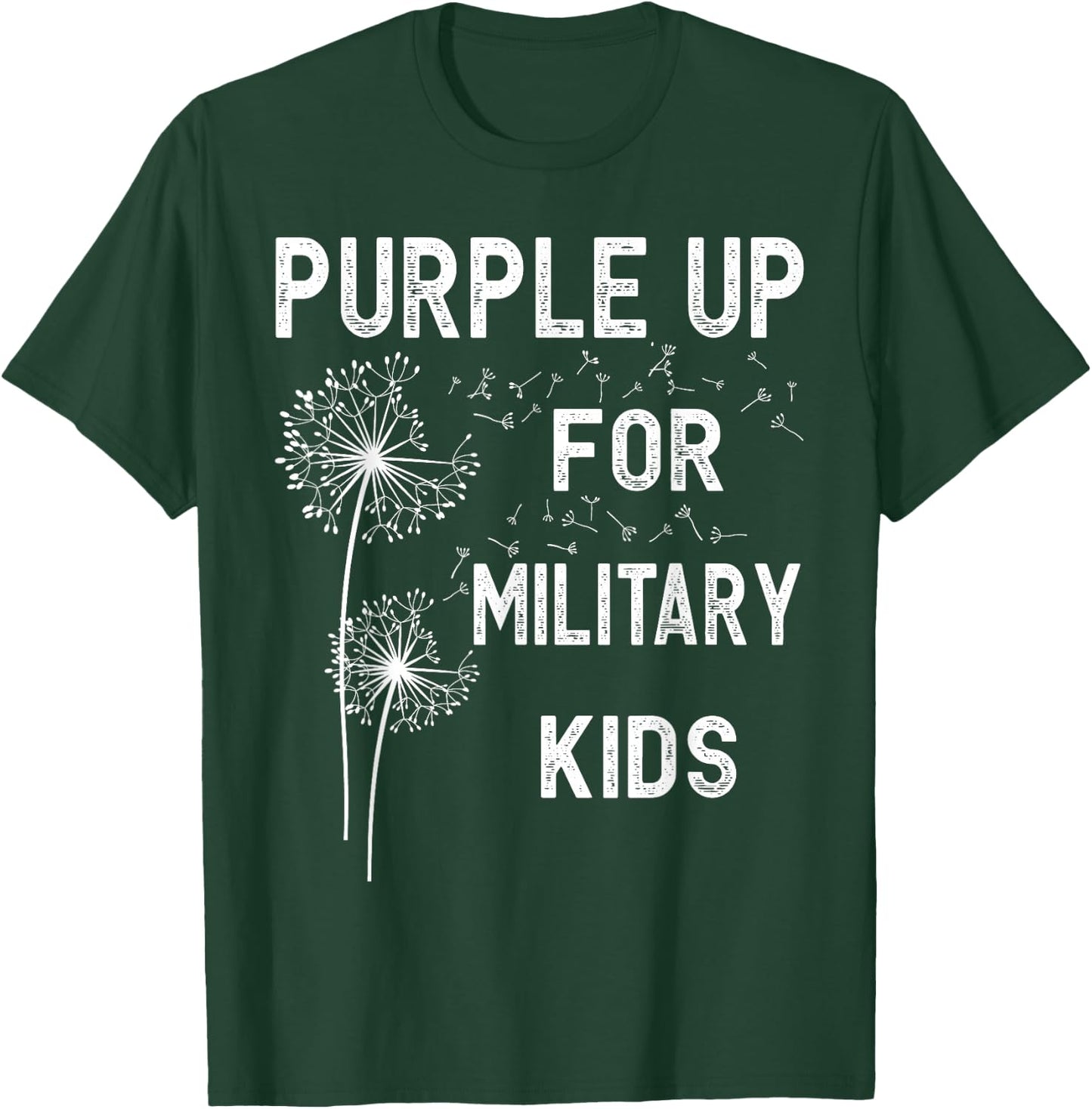 Purple Up for Military Kids - Month of The Military Child Small T-Shirt - T-Shirt | Forest