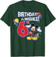 Disney Mickey and Friends Mickey Mouse 6th Birthday Wishes T-Shirt - T-Shirt | Forest