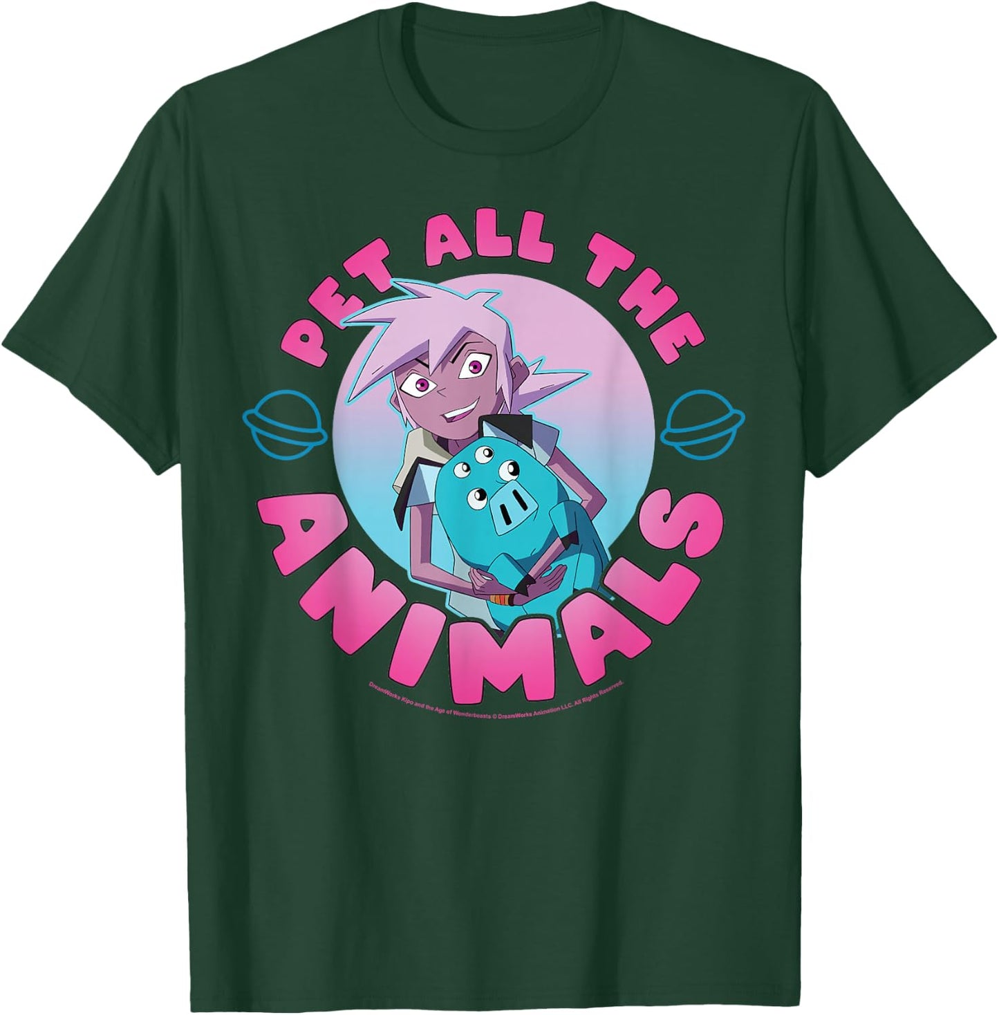 Kipo And The Age Of Wonderbeasts Pet All The Animals T-Shirt - T-Shirt | Forest