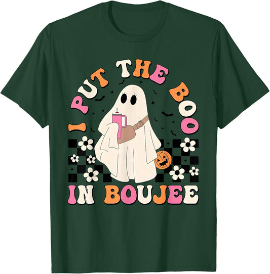 I Put Boo In Boujie Funny Halloween Costume Boujee Boo T-Shirt - T-Shirt | Forest