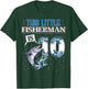 fishing party 10 year old Birthday Fisherman 10th Fisher Boy T-Shirt - T-Shirt | Forest