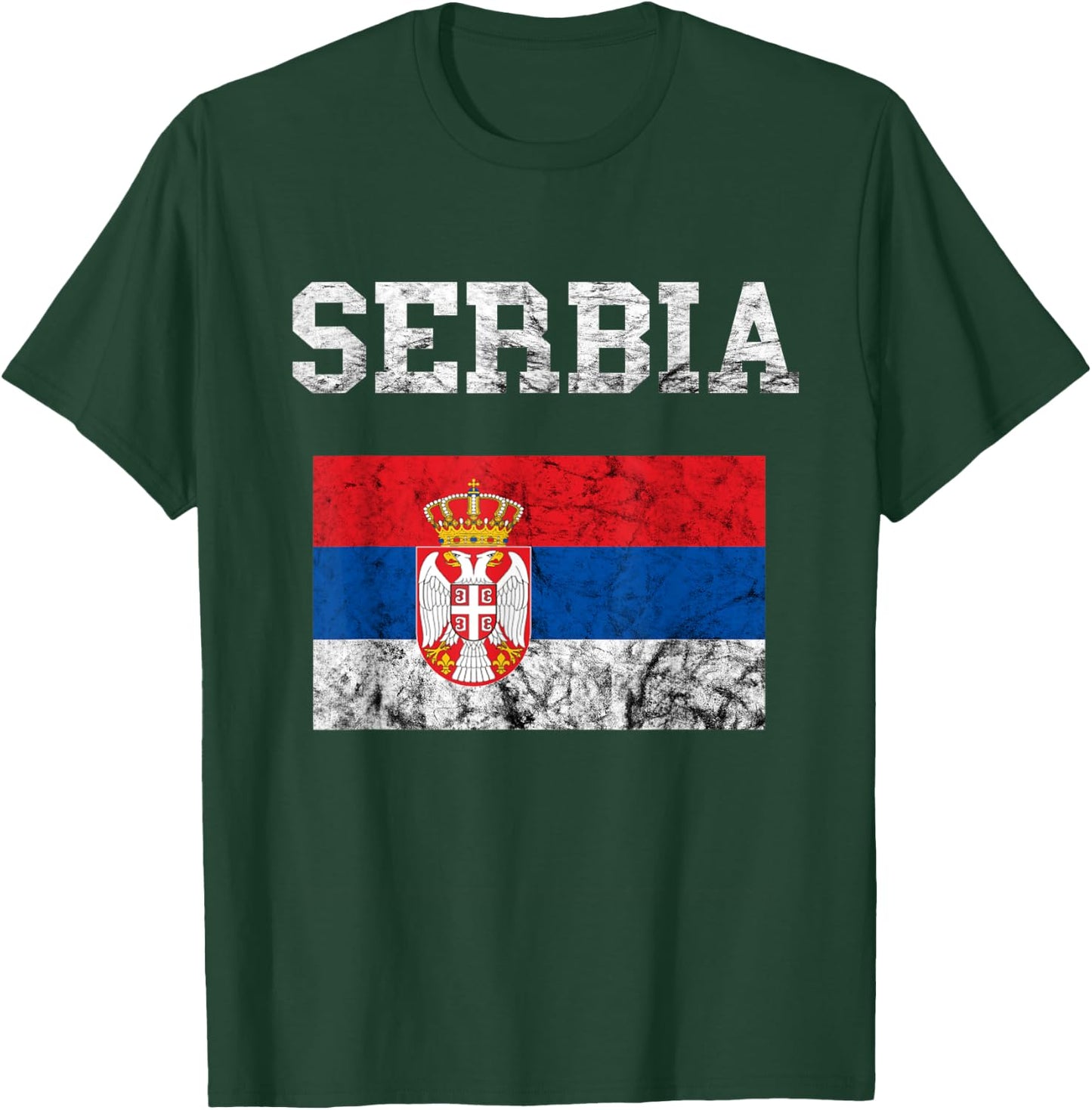 Serbia Serbian Flag Srbija Serbs Roots Serbian Pride T-Shirt - T-Shirt | Forest
