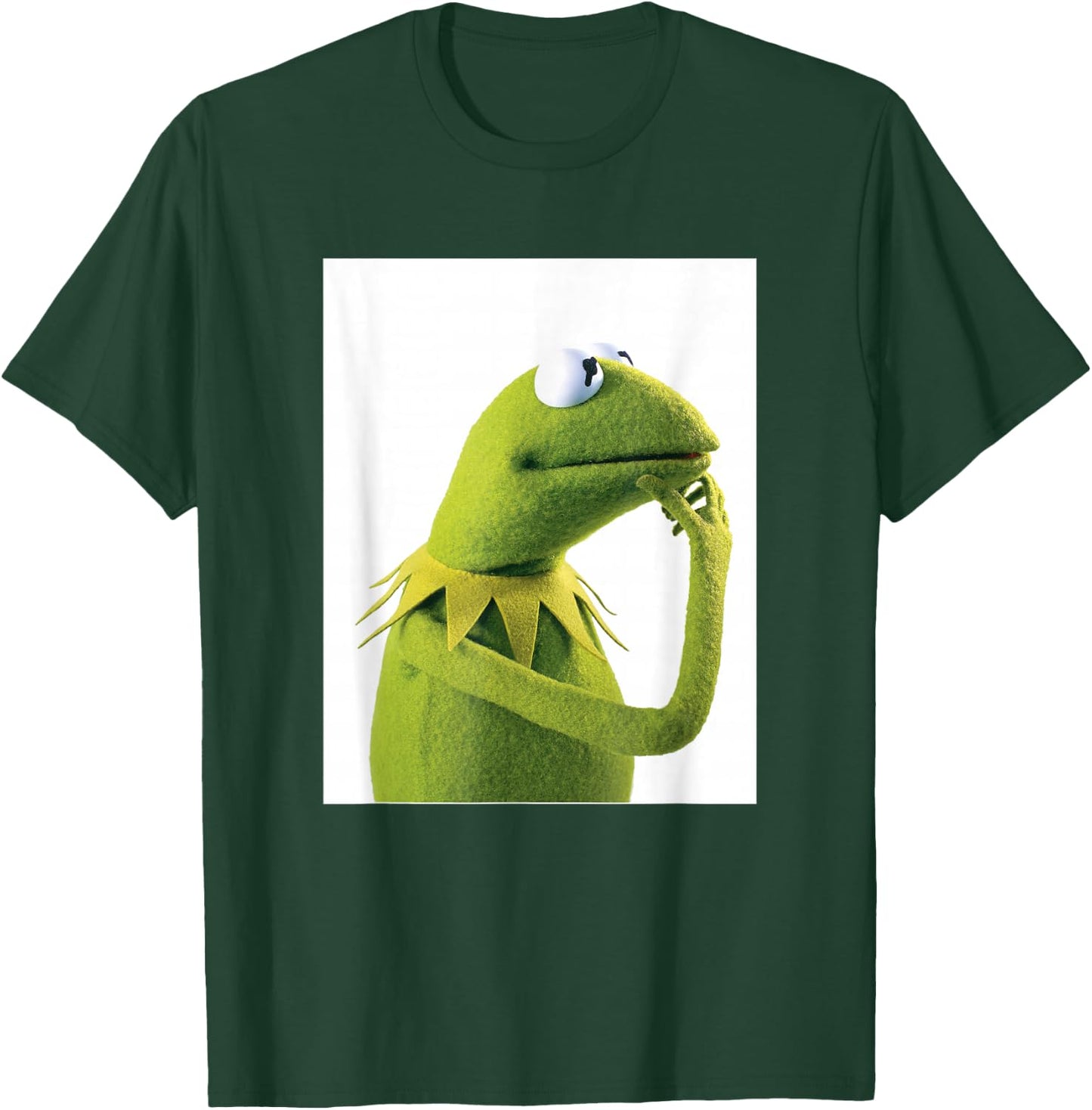 Disney The Muppets Kermit The Frog Thinking Side Portrait T-Shirt - T-Shirt | Forest