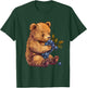 Blueberry Bear Wildlife Berry Fruit Artwork Cute Bear Motif T-Shirt - T-Shirt | Forest