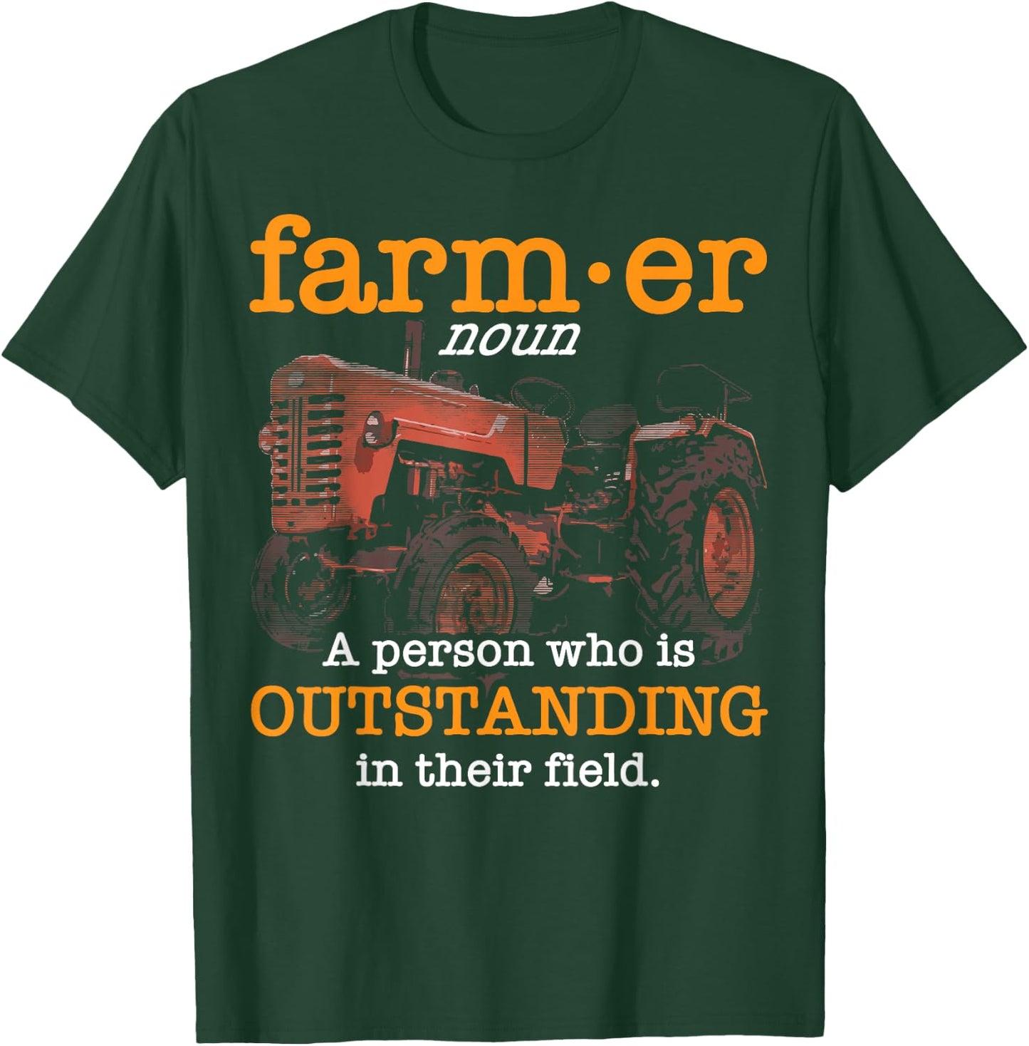 Funny Dairy Farmer Gift Local Farming Men Women Boys Girls T-Shirt - T-Shirt | Forest
